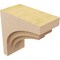 Ekena Millwork 3"W x 6"D x 6"H Classic Rockford Rough Cedar Woodgrain TimberThane Corbel, Primed Tan CORUR03X06X06ROCRCPR - alternate 6